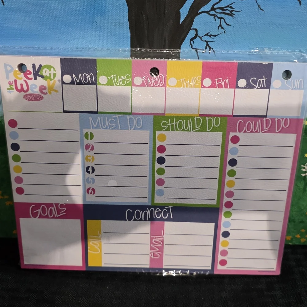 Colorful Weekly Planner Pad - Picture 2 of 3
